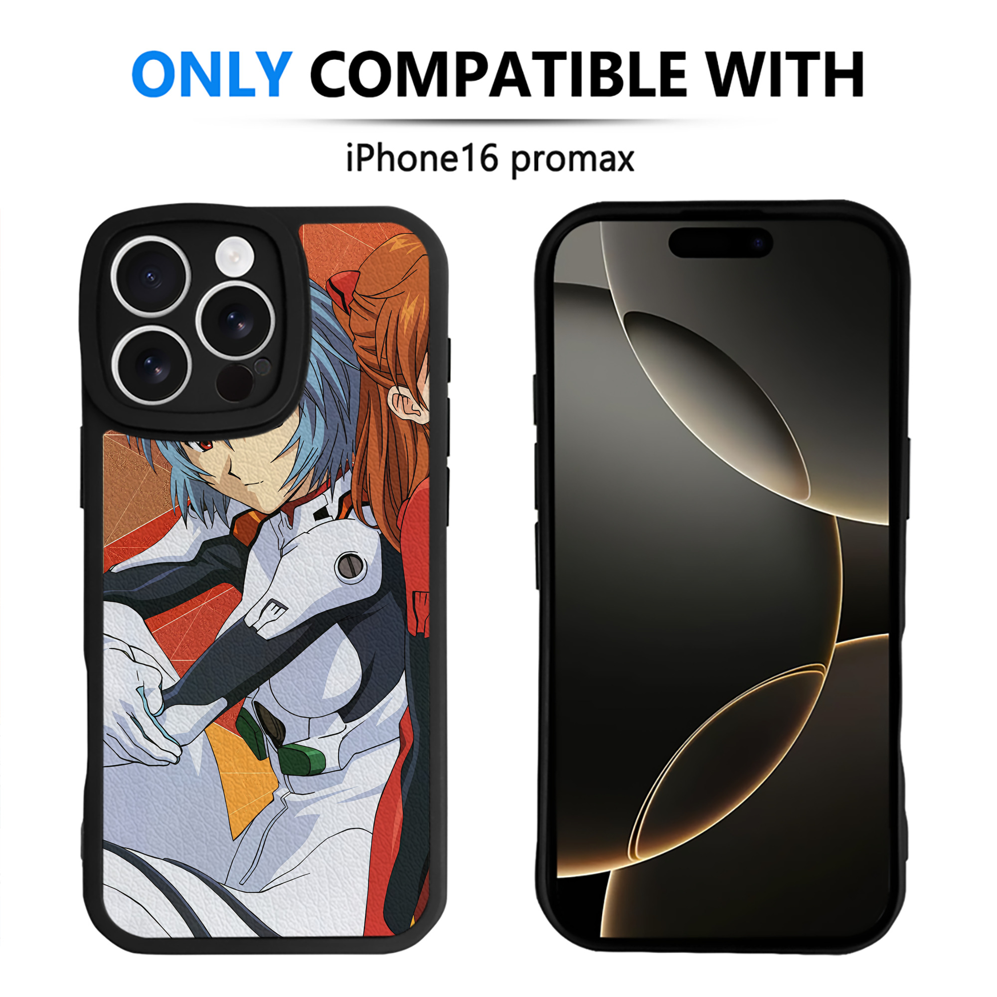 （画像用） EVA 新世紀エヴァンゲリオン 【iPhone 16シリーズ対応】シリコンスマホケース（レザー調） 材質：シリコン
